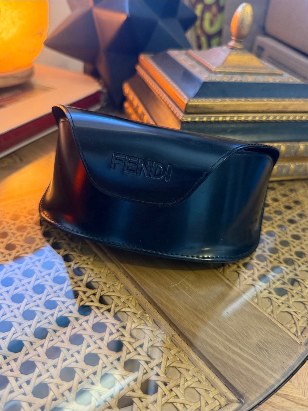 Fendi Green Blue Gradient Logo Shield Sunglasses - Picture 15 of 15